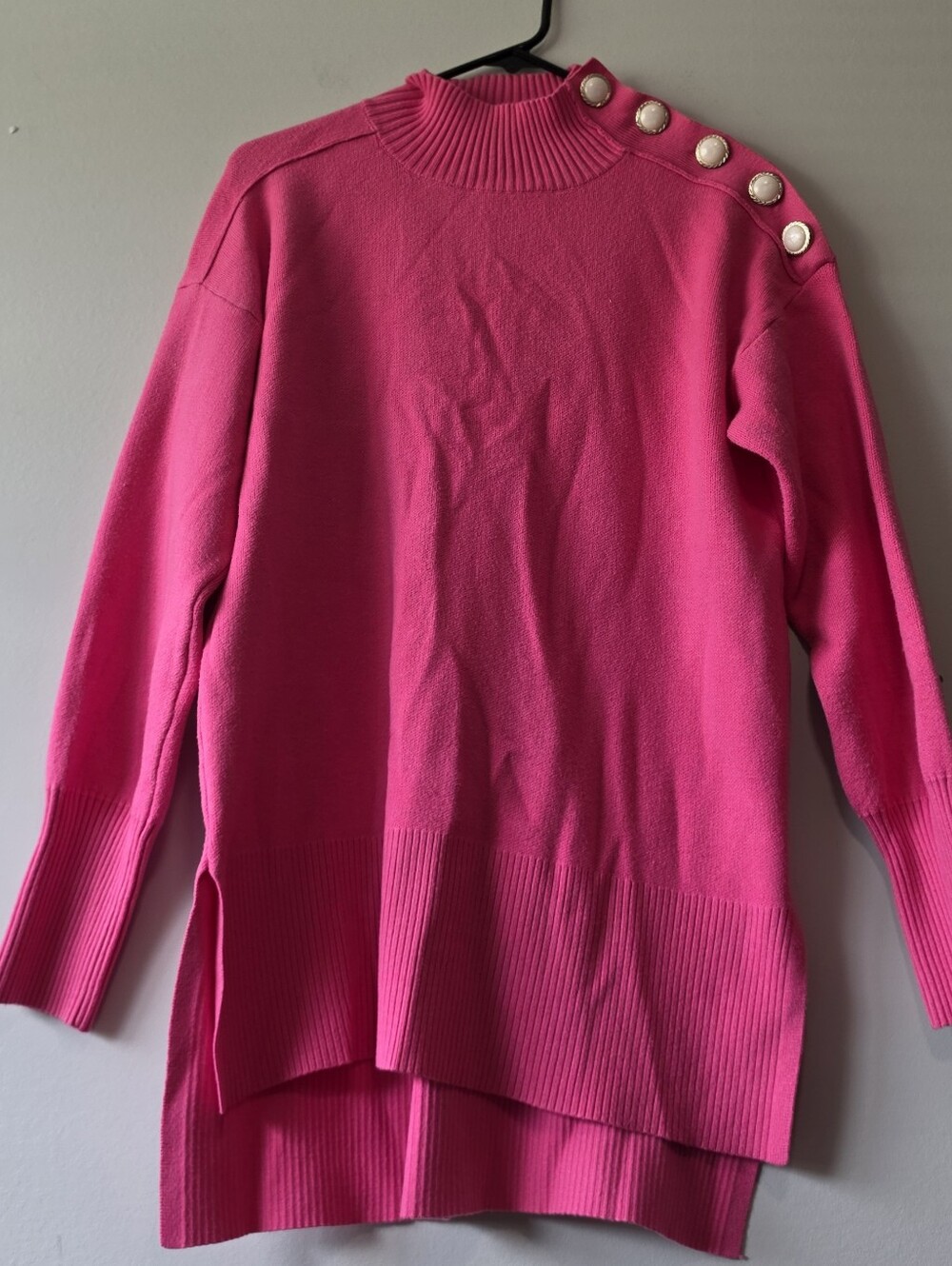 River Island Women's Hot Pink Top - M